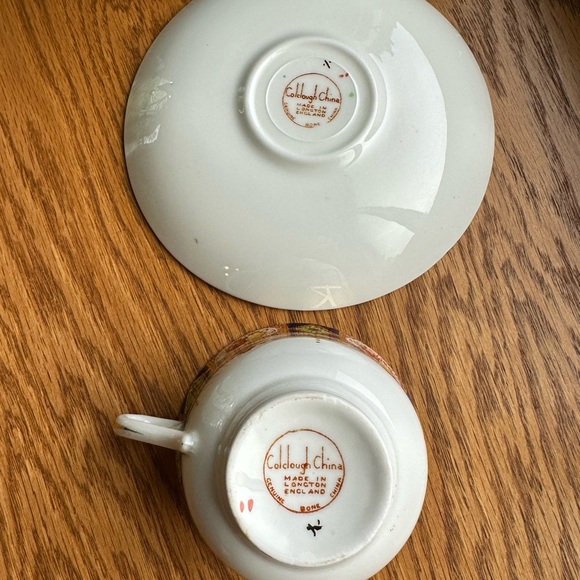 VTG Colclough Bone China England Footed Cup & Saucer 3775 Imari Style 1930’s - Picture 4 of 11